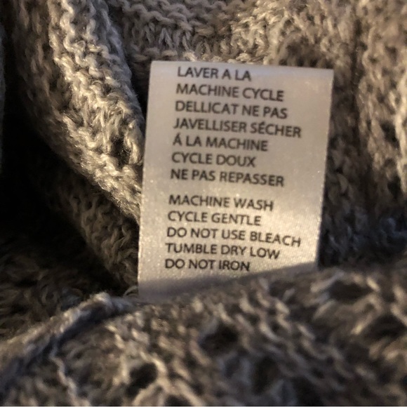 Introspect Light Grey/White Cardigan NWOT - Picture 11 of 11